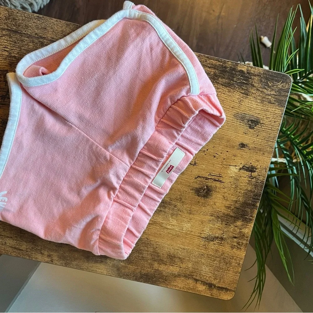 Levi's Pink Diaper Cover with White Trim